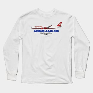 Airbus A340-500 - Kingfisher Airlines Long Sleeve T-Shirt